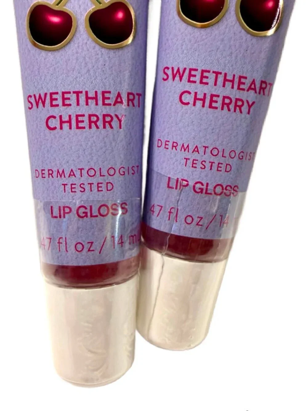 Bath & Body Works SWEETHEART CHERRY Lip Gloss 0.47 ml Each NEW Lot of 2